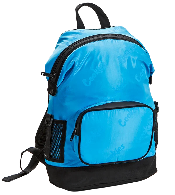 COOKIES SATIN SMELL PROOF BACKPACK COOKIES BLUE - LUXE