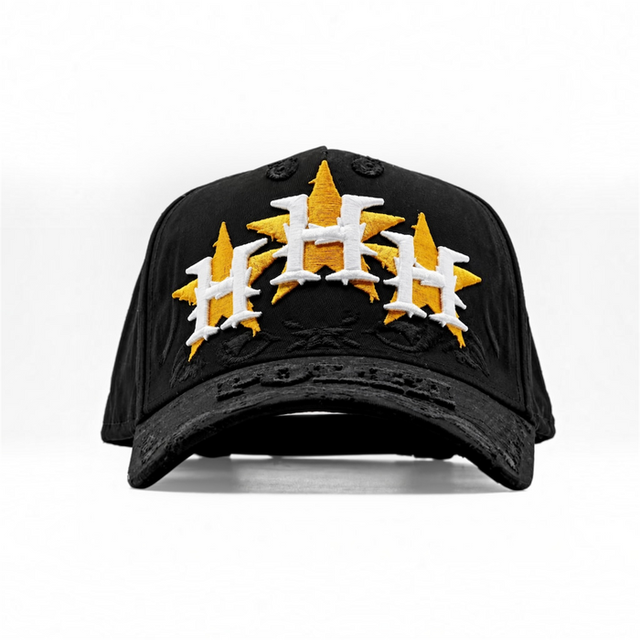 Triple H Flame Distressed Hat — Wholesale 6-Pack
