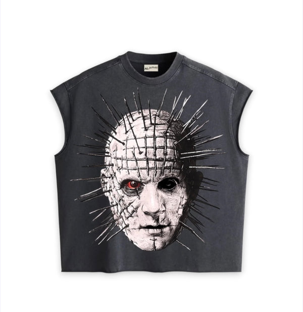 ALL HUMAN 'CIRCLES' SLEEVELESS TEE