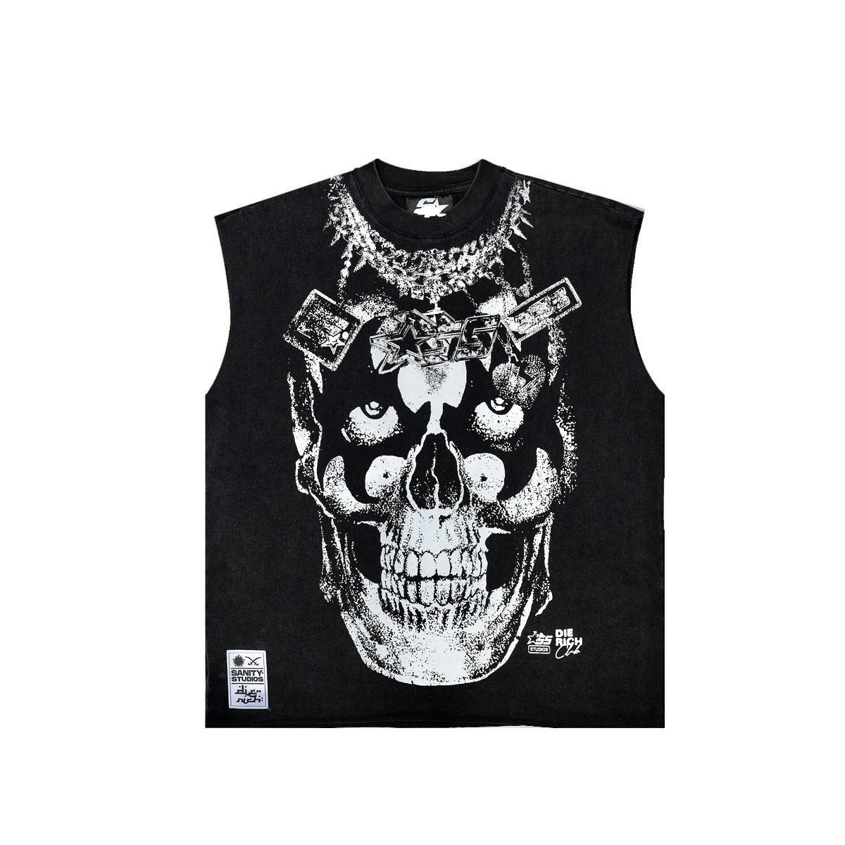 Sanity - Chainfall Sleeveless Tee - Black