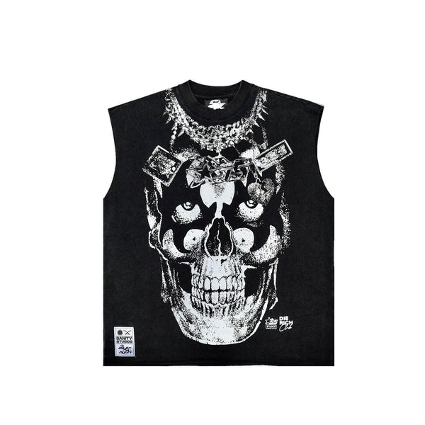 Sanity - Chainfall Sleeveless Tee - Black