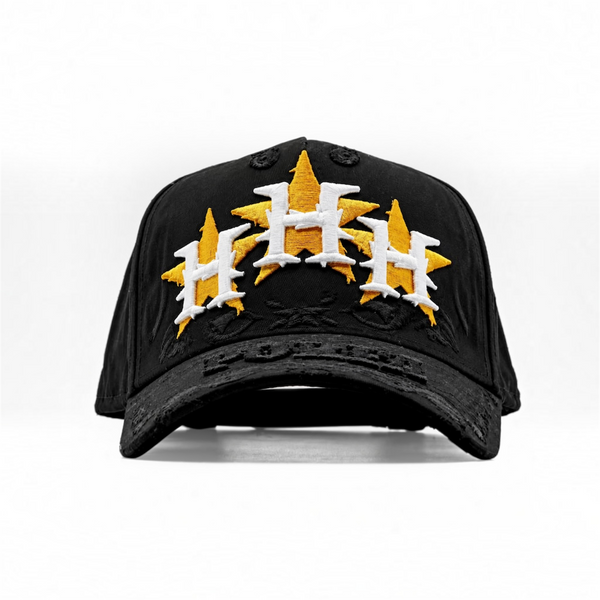 Triple H Flame Distressed Hat — Wholesale 6-Pack