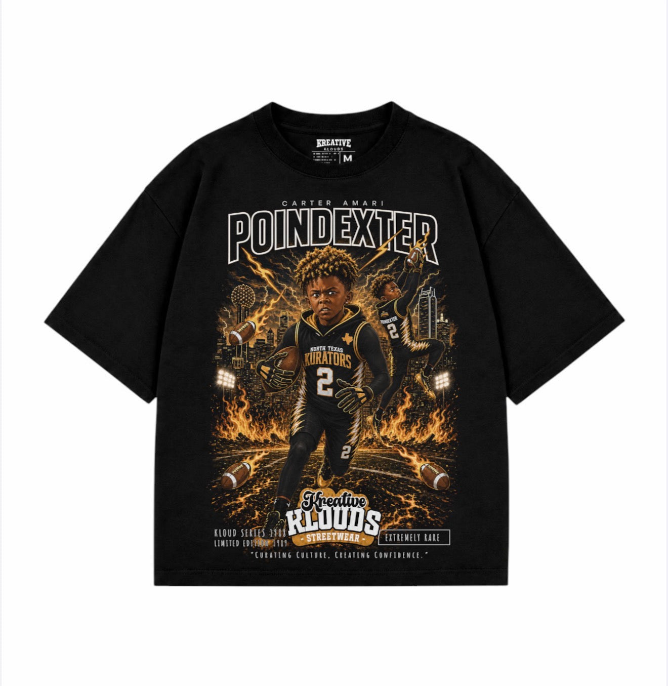 Carter Amari Poindexter North Texas Kurators Player Edition Tee - Black