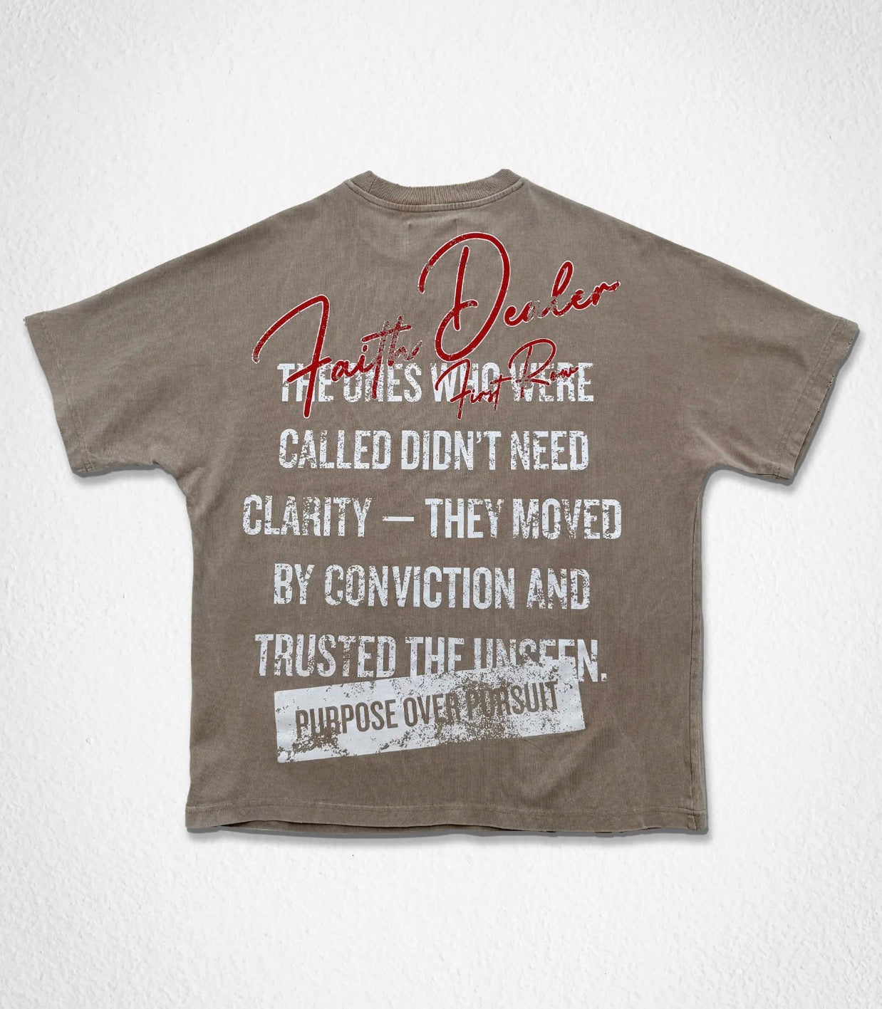 First Row Light Speaks in Silence Tee back view
