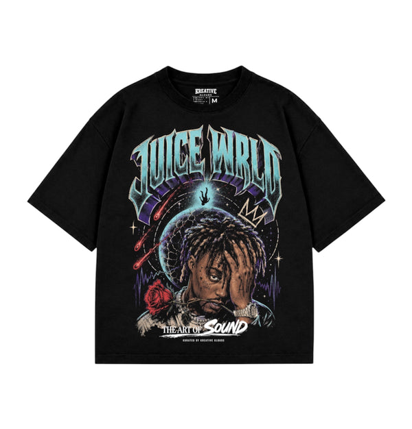 Juice WRLD The Sound of Art black graphic tee