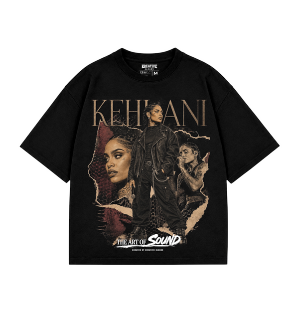 Kehlani The Sound of Art black graphic tee