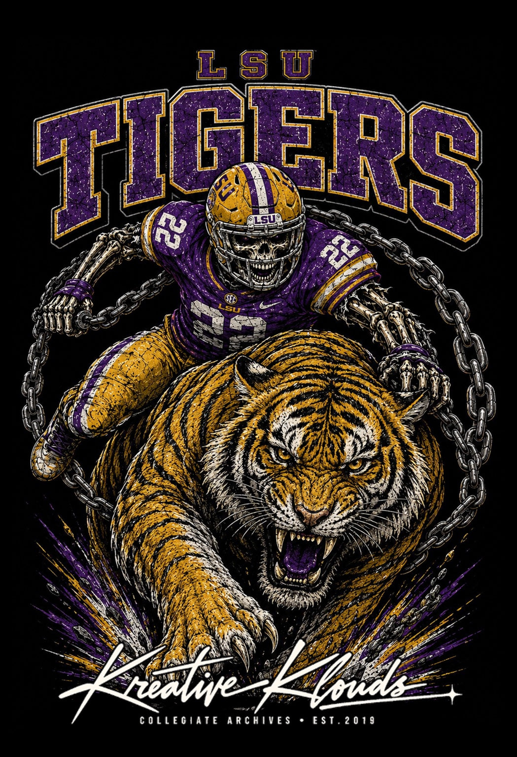 LSU Tigers Collegiate Archives graphic
