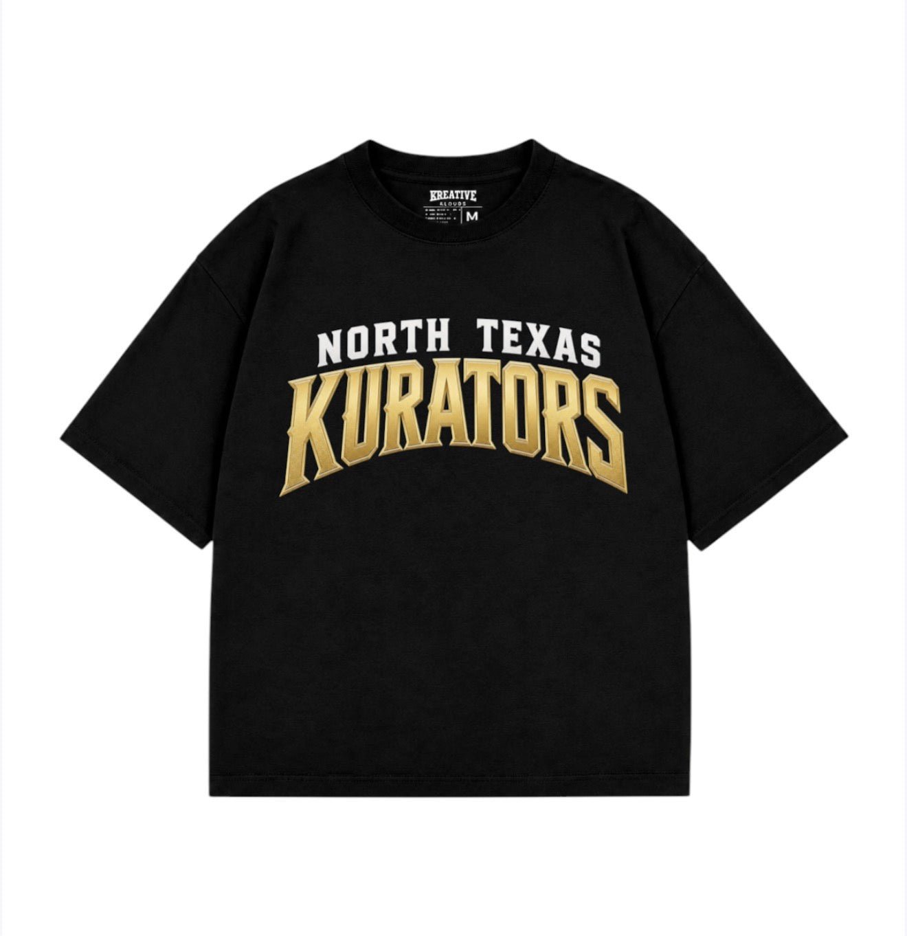 North Texas Kurators Wordmark Heavyweight Tee - Black