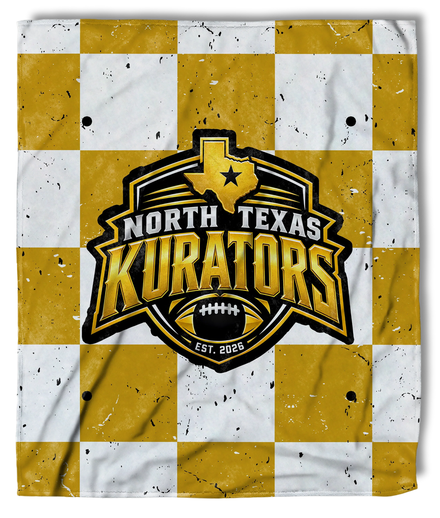 North Texas Kurators Checkered fundraiser blanket
