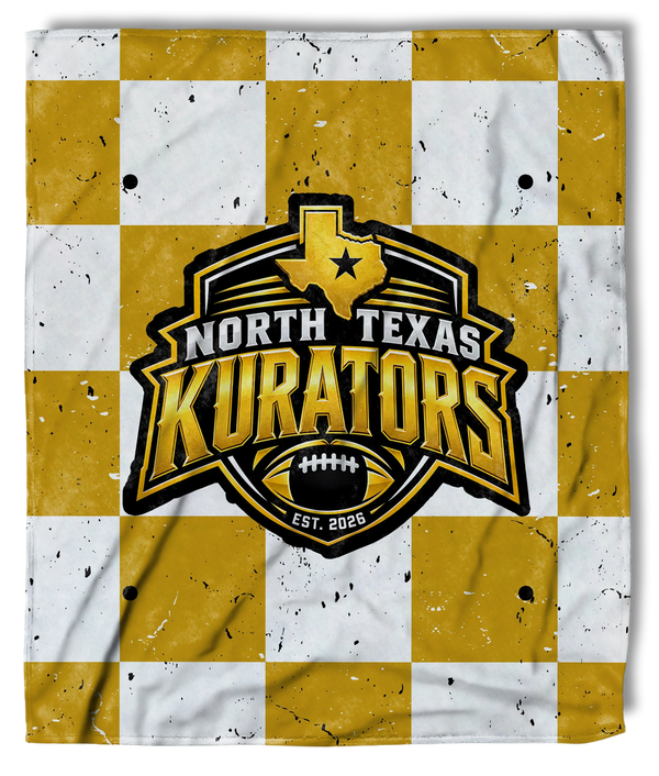 North Texas Kurators Checkered fundraiser blanket