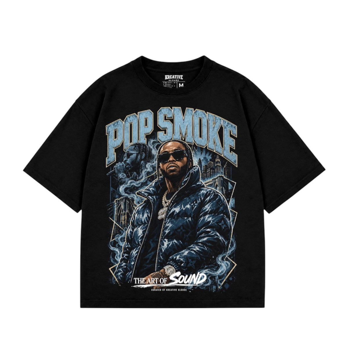 Pop Smoke The Sound of Art black graphic tee